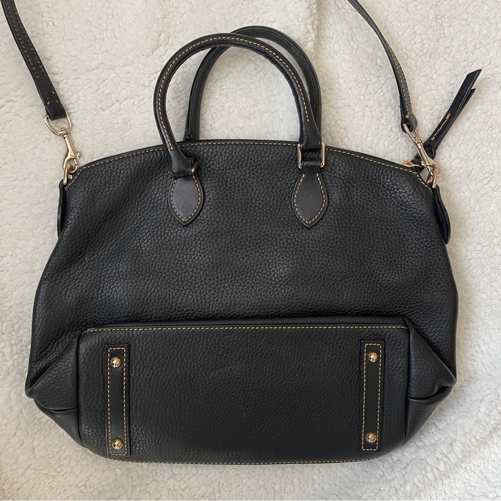Dooney & Bourke Pebbled Florentine Leather Satchel Bag Crossbody (Like New!) - Picture 6 of 10